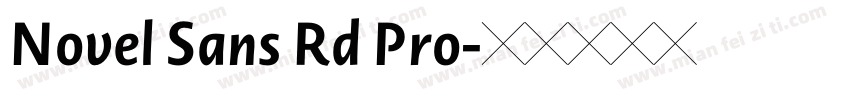 Novel Sans Rd Pro字体转换